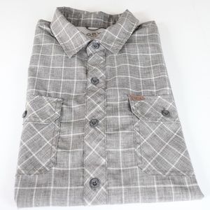 Orvis Short Sleeve Tech Shirt Gray Checked pattern in‎ size XL